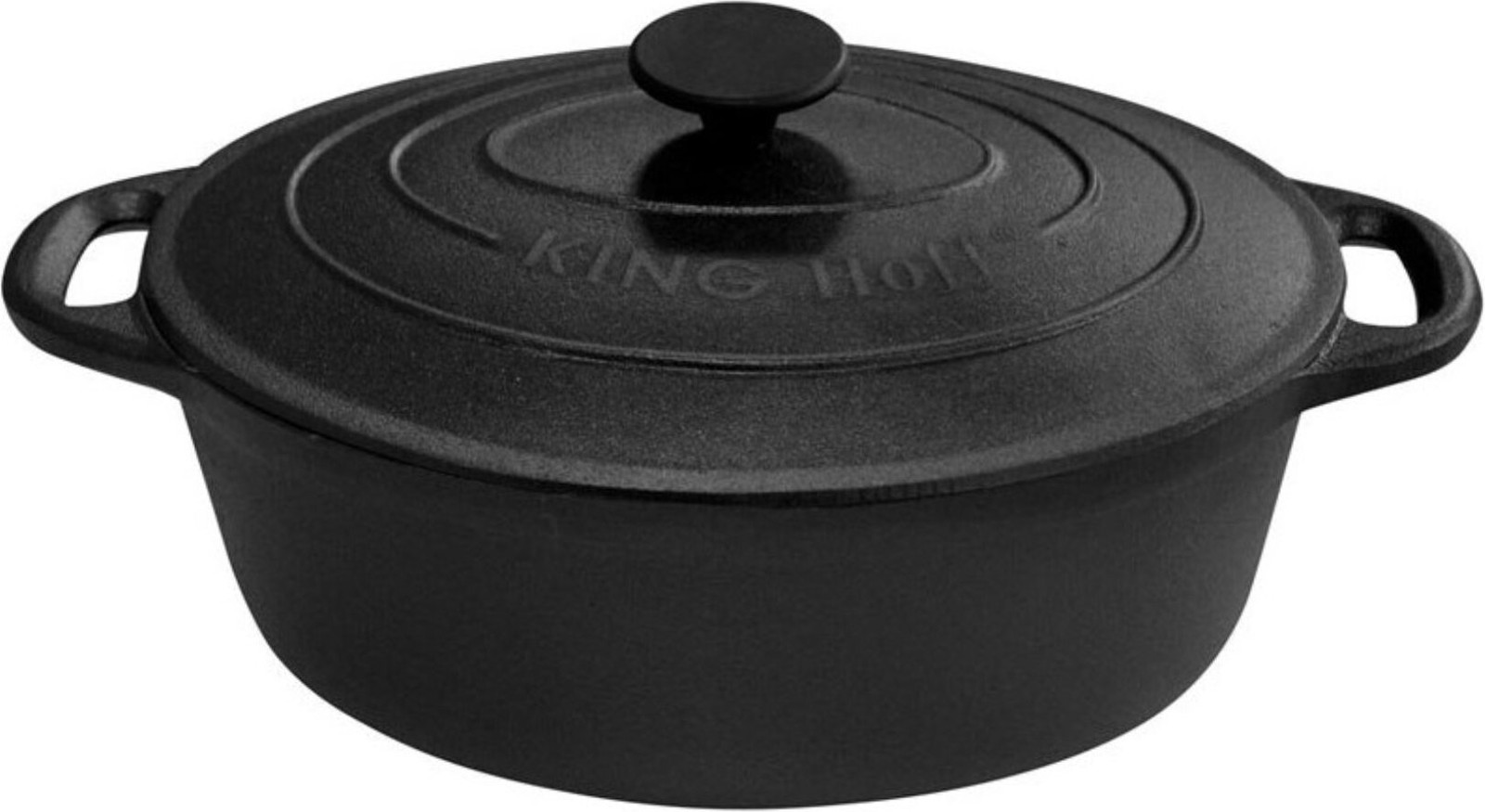 KINGhoff gietijzeren braadpan 6,2l 33cm KH1111
