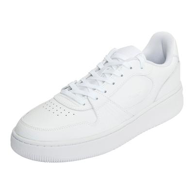 Sneaker LACOSTE "LACOSTE L001", Herren, Gr. 42, weiß (wht, wht), Leder, Schuhe Sneaker