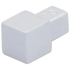 Eckstück Quadratprofil Alu silber matt (H= 11 mm)