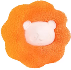 Inspire Picks Reusable Pet Hair Remover Ball For Laundry & Fur Cleaning orange 1pc