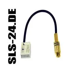 Ampire Kabeladapter Chinch-Buchse auf Quadlock Einsatz weiß 12p CAB-TVAS40