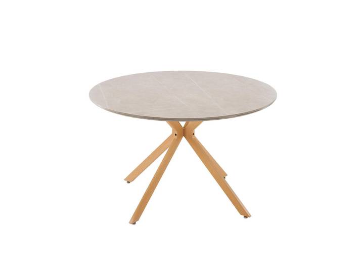 Furnlux Esstisch Piazza Grau 120x120x75 cm, Stein, 120x75x120 cm, Esszimmer, Esstische