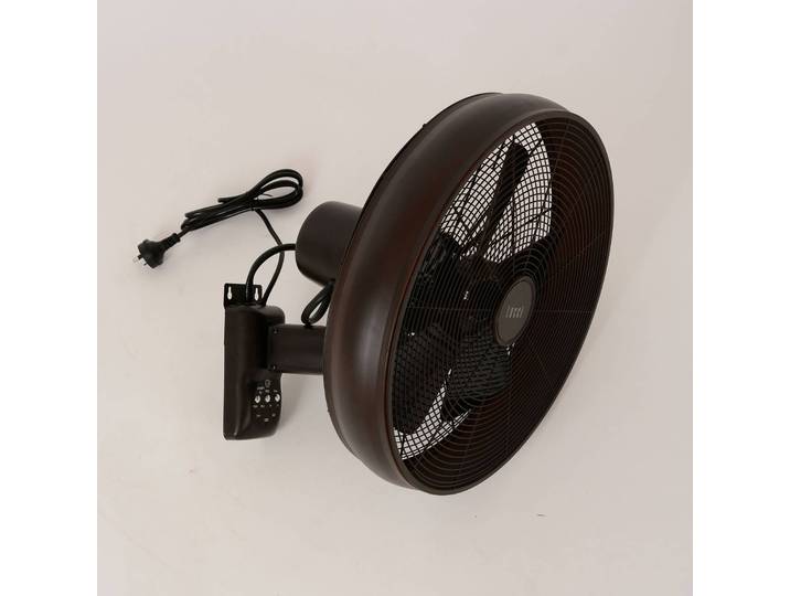 Beacon Lighting Wandventilator Breeze, schwarz, Ø 41cm Breeze, schwarz, für Wohn- / Esszimmer, Kunststoff
