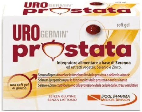 Urogermin Prostata Integratore per il Benessere della Prostata e Funzione Urinaria 60 Softgel