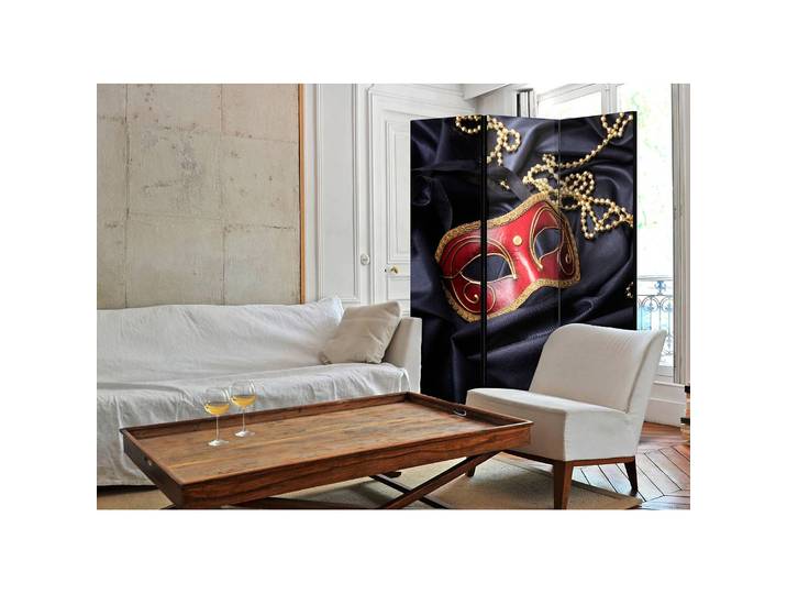 Paravent Carnival Polaire Noir 135 x 172 x 3cm 3 éléments