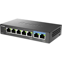 D-Link DMS-107/E Switch (7 Ports), Netzwerk Switch, Schwarz