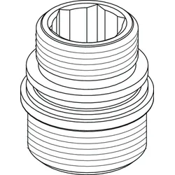 Ideal Standard Nippel G1/2-M18X1.5 Set, Chrom B960280AA