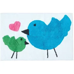 KINDERTEPPICH Vögel, Baumwolle 50/80 cm