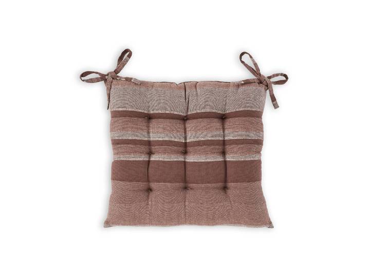 Galette de chaise carrée rayée - lot de 2 - Blancheporte
