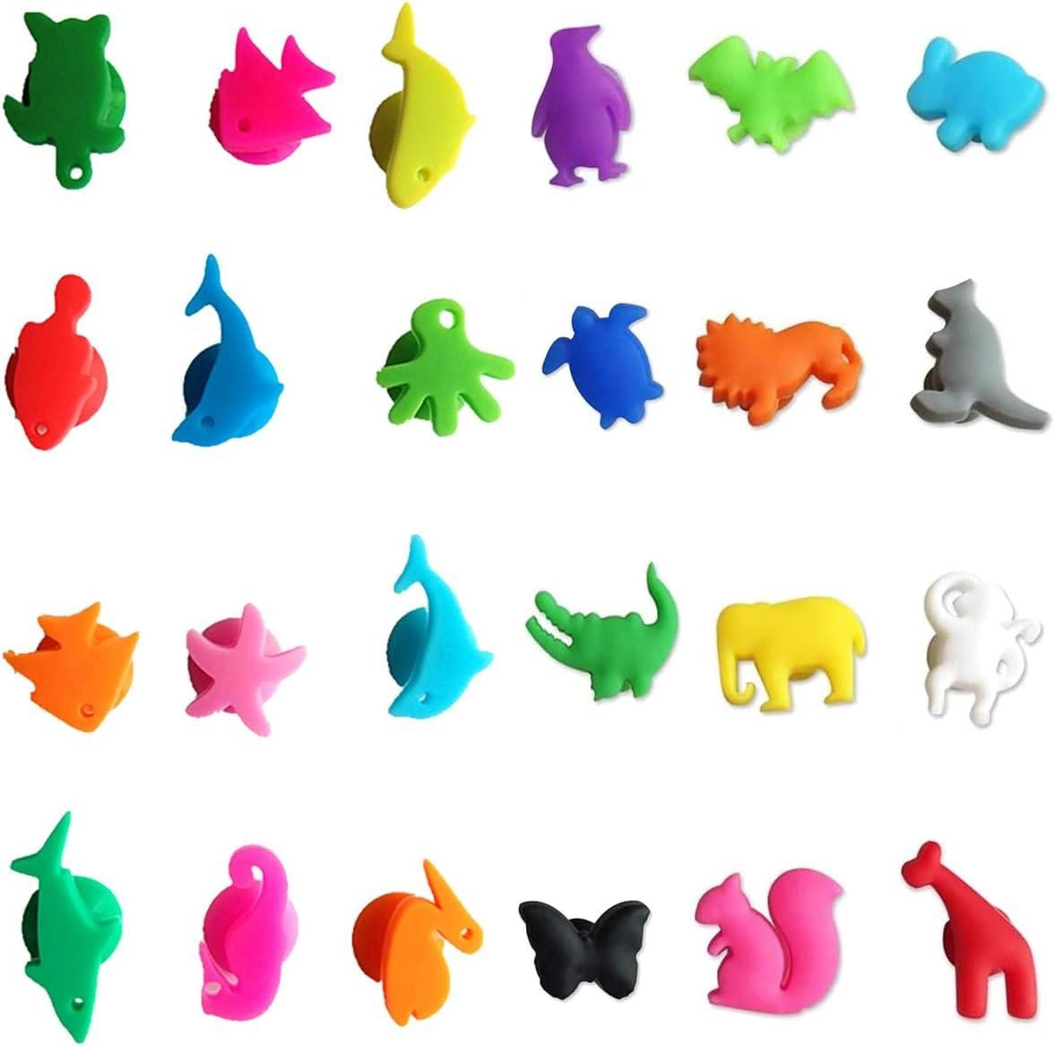 24 stuks Siliconen Wijnglas Herkenner Drinkmarkers voor Feestjes