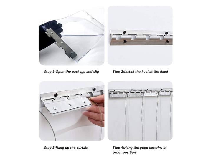 Rideau de Porte Transparent en PVC Souple, Accessoire de Synchronisation d'Hiver, Personnalisé, Coupe-Vent, pour Fenêtre de Maison