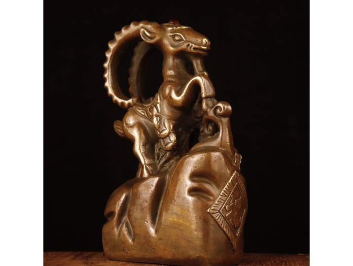 Ornements d'animaux antiques, cloche, envoi de bénédiction de mouton, antilope, décoration de maison, cadeaux créatifs et ornements artisanaux, vente en gros