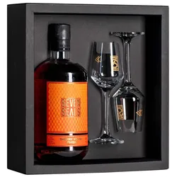 Seven Seals Geschenkbox - Sherry Wood Finish - Mit 2 Gläsern -...