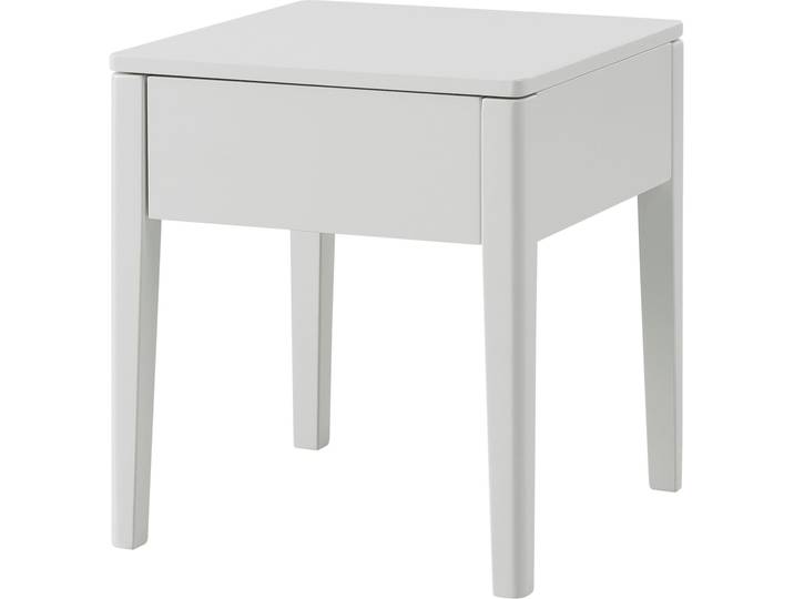 Nachtkonsole HASENA Styly , weiß, B:43cm H:48cm T:43cm, Massivholz, Sideboards, Nachtkonsole