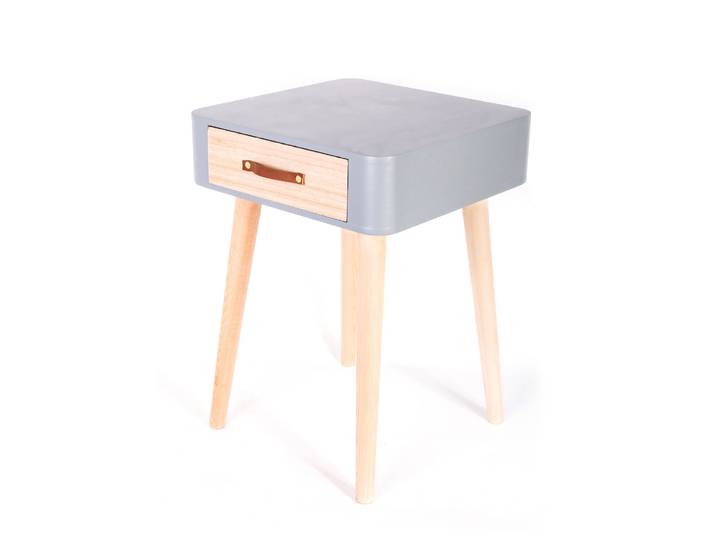 Table de chevet bicolore 1 tiroir - Blancheporte