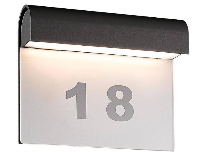 Näve LED Außenwandleuchte - Aluminium, Acryl - anthrazit, klar; 1225997
