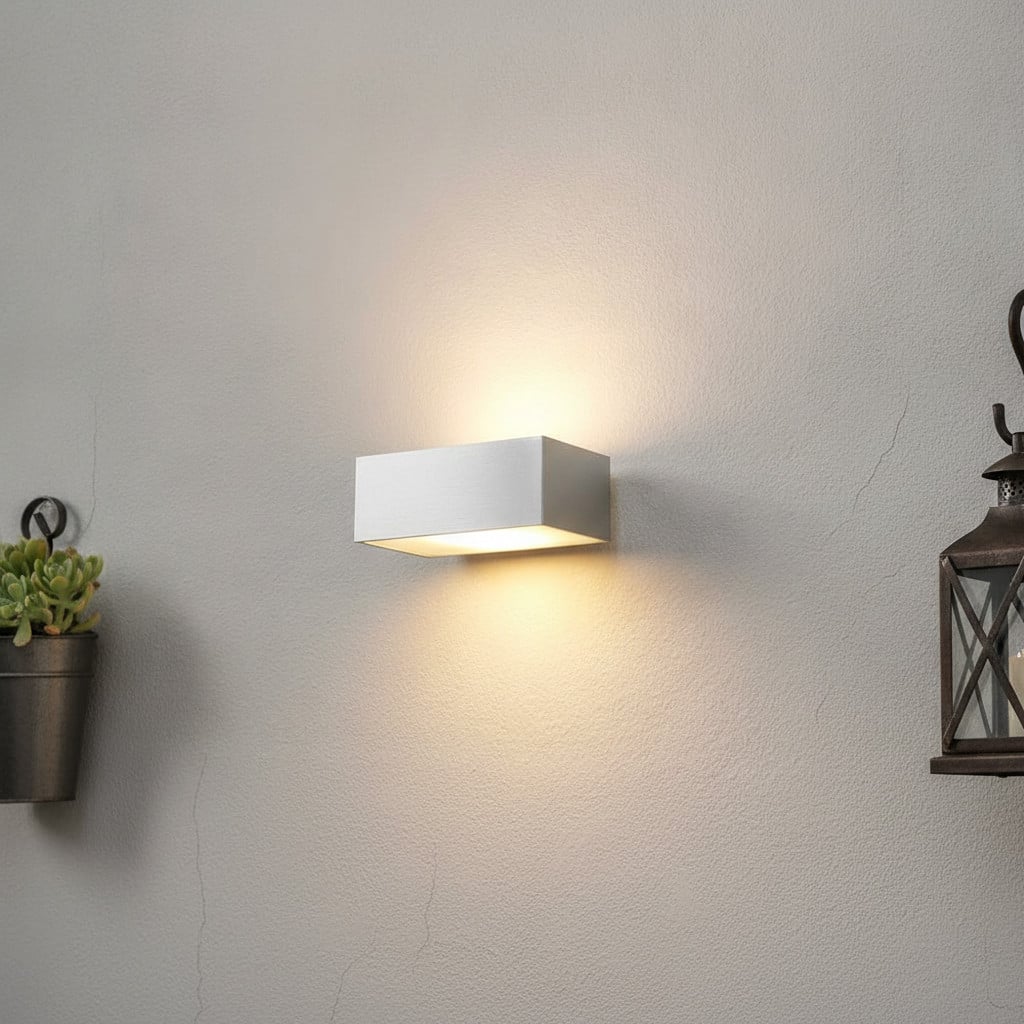 Artdelight Eindhoven LED Buitenlamp Up Down - Zilver Aluminium