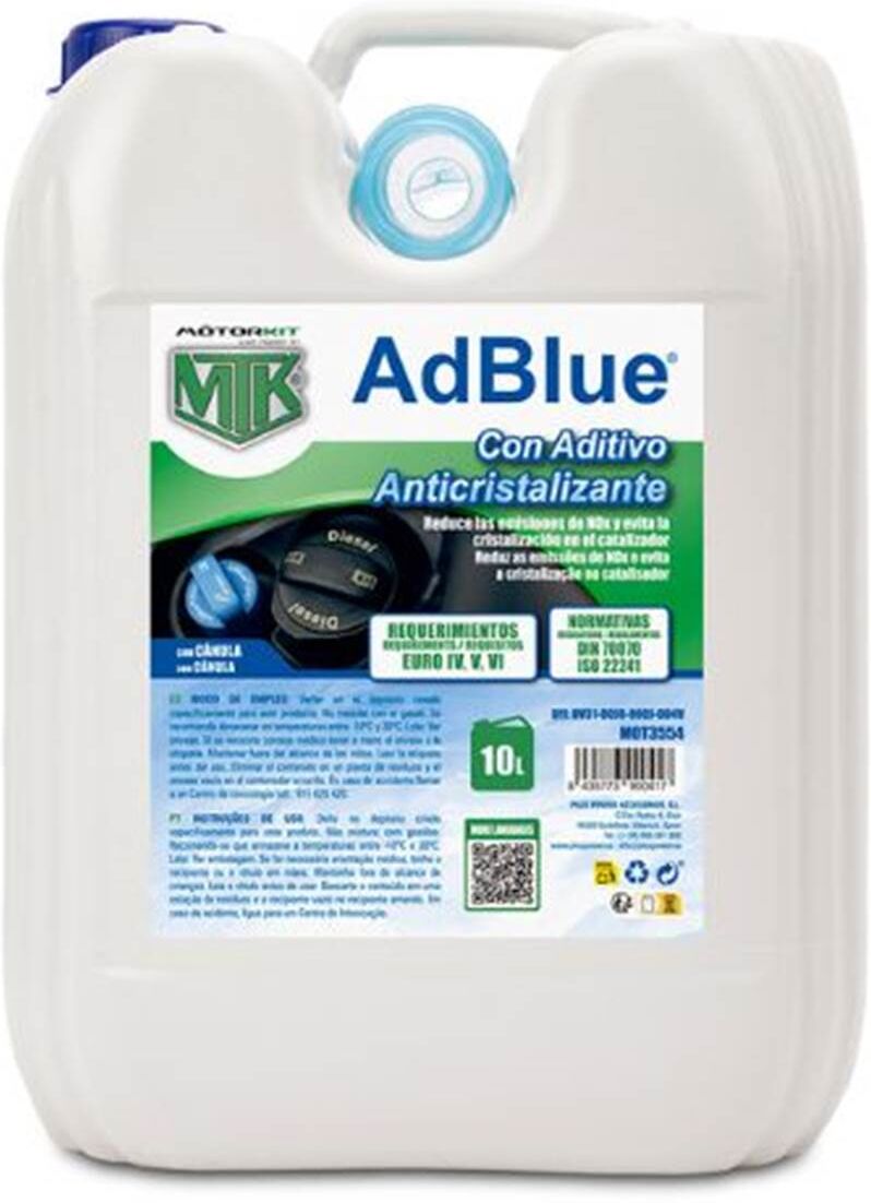 Adblue Motorkit com aditivo anti-cristalino 10L