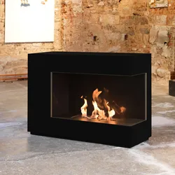 muenkel design loft.line C-01: Tiefschwarz - safety burner 450