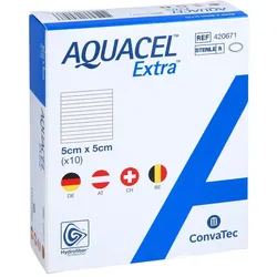Aquacel Extra 5x5 cm Kompressen