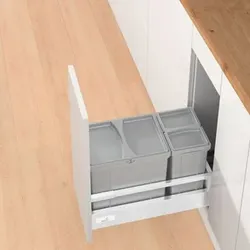 Küchen-Abfallsystem, Bin.it Vario 300 9207645, KB 300mm, Kunststoff grau matt - grau