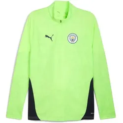 PUMA Herren Shirt MCFC Training 1/4 Zip Top, Größe L in Grün Grün