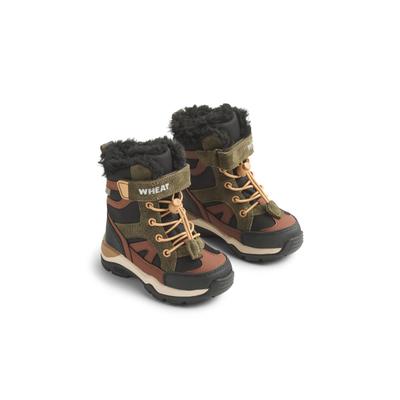 Stiefel WHEAT "WHEAT Winterboot Dixie Tex", Mädchen, Gr. 25, schwarz, Leder, Schuhe Stiefel