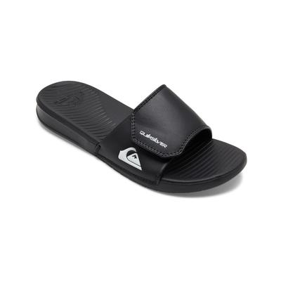 Sandale QUIKSILVER "Bright Coast", Herren, Gr. 11 (44), schwarz-weiß (schwarz, weiß, schwarz), Obermaterial: Synthetikmaterial / Futter: Textil / Außensohle: EVA., Schuhe Sandale