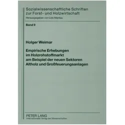 Weimar:Empirische Erhebungen im Holzroh, Fachbücher von Holger Weimar