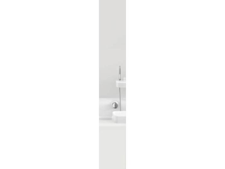 Grund Duschvorhang Anti-Schimmel, Wasserdicht Vorhang an Badewanne, 100% Textile, IMPRESSA, Duschvorhang 20x200 cm, Grau