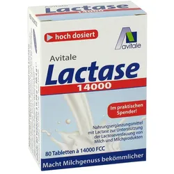 Avitale Lactase 14000 FCC 80 St Tabletten