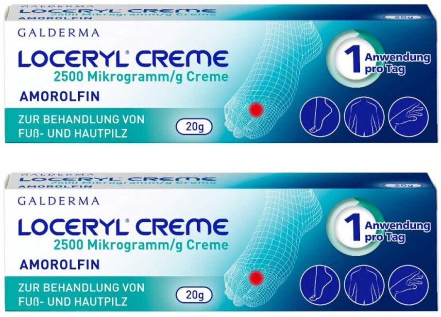 Loceryl Creme bei Fuß- und Hautpilz