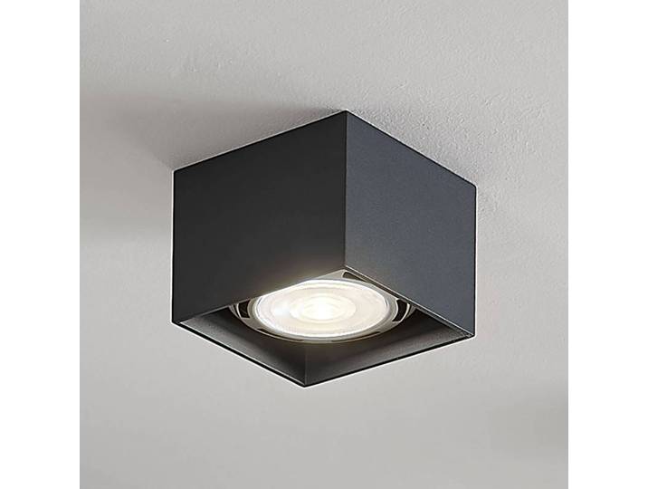 Arcchio Deckenstrahler Mabel, 12 cm x cm, grau, GU10 Mabel Arcchio, dimmbar, alu / grau / zink, für Küche, Aluminium, Modern, Strahler