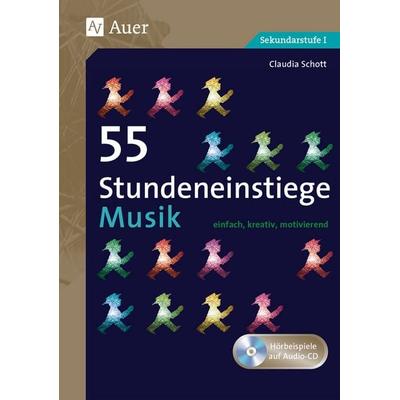 55 Stundeneinstiege Musik, Set von Claudia Reichle, Auer Verlag in der AAP Lehrerwelt GmbH, 978-3-403-07824-1