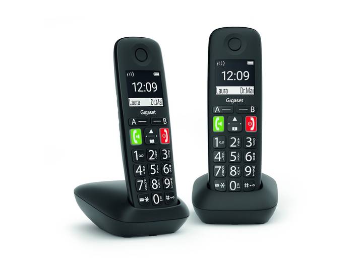 Gigaset E290 Duo Huistelefoon Zwart