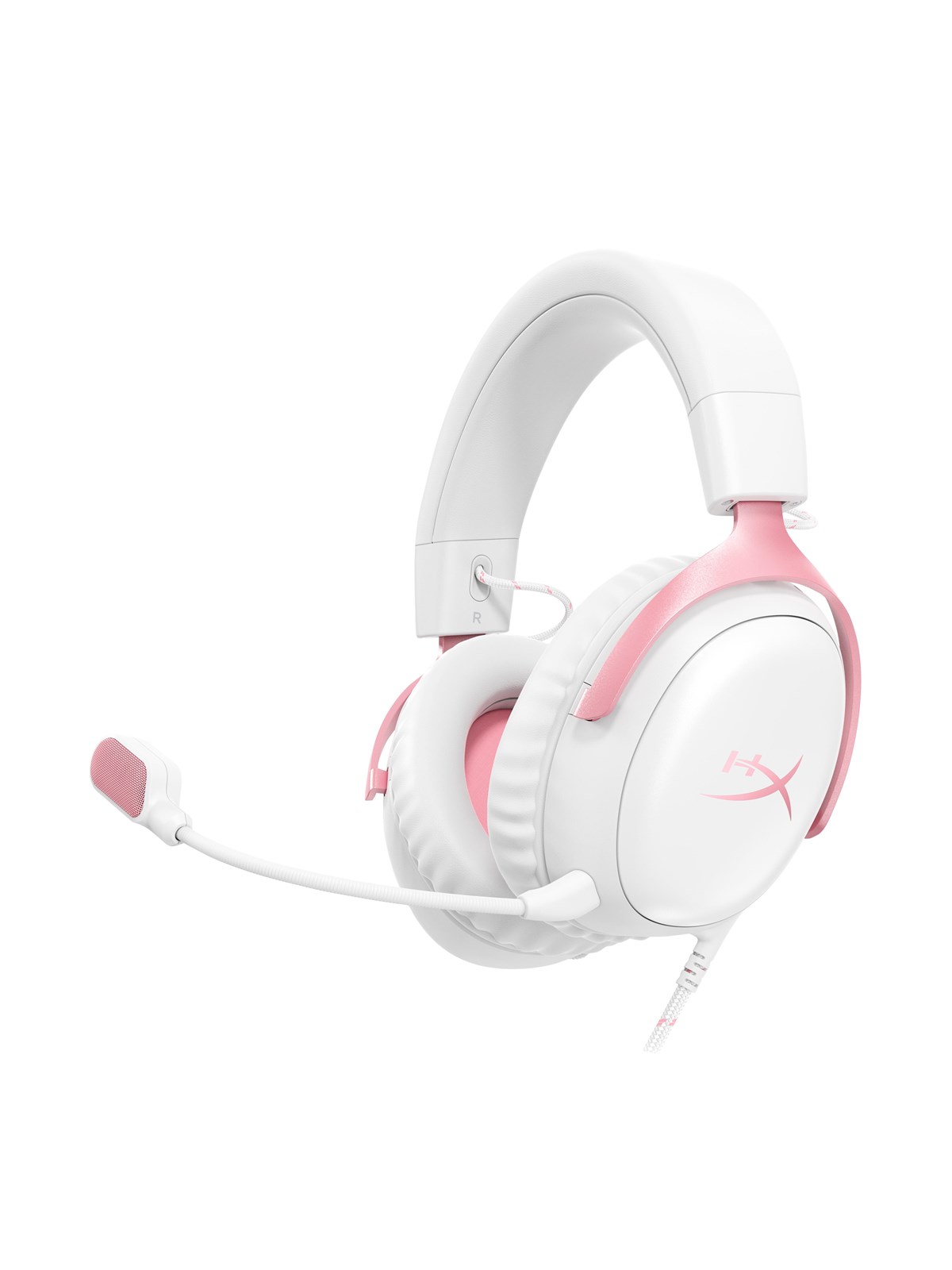 HyperX Cloud III White/Pink Gaming Headset - Wired Headset - Sony PlayStation 4