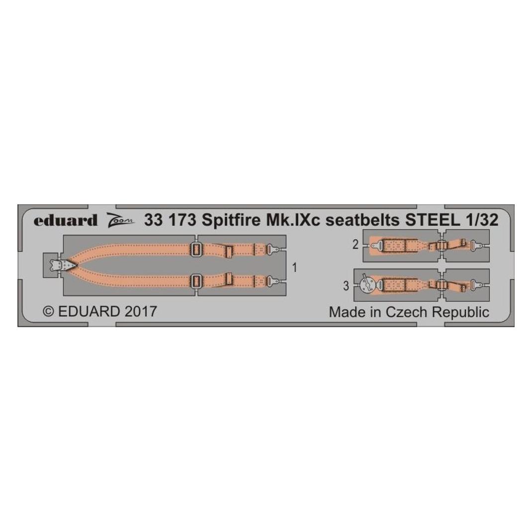 Eduard Spitfire Mk.IXc seatbelts STEEL f.Revell (33173)