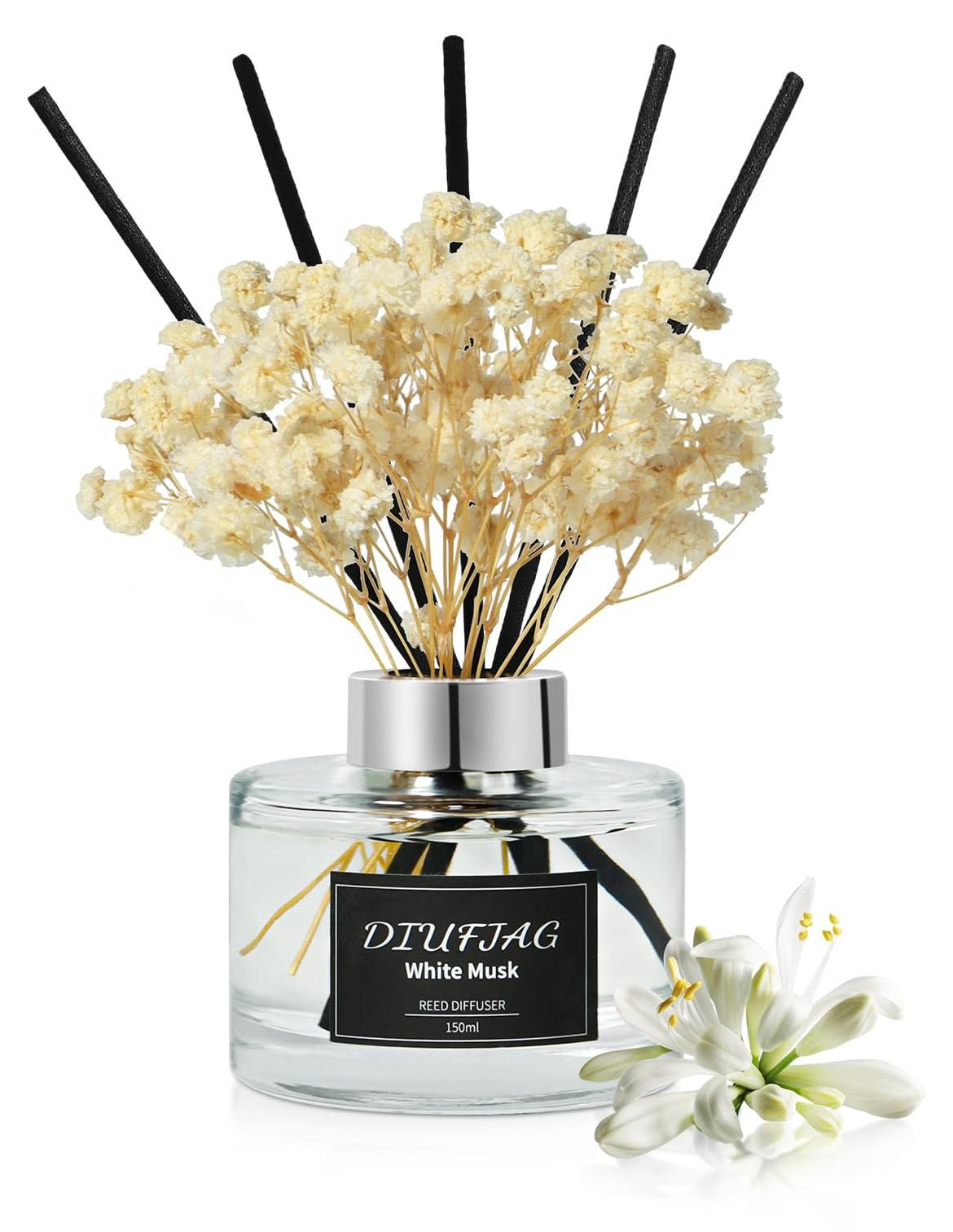 Dripio Ruimtespray met rietstengels Witte muskus 150 ml