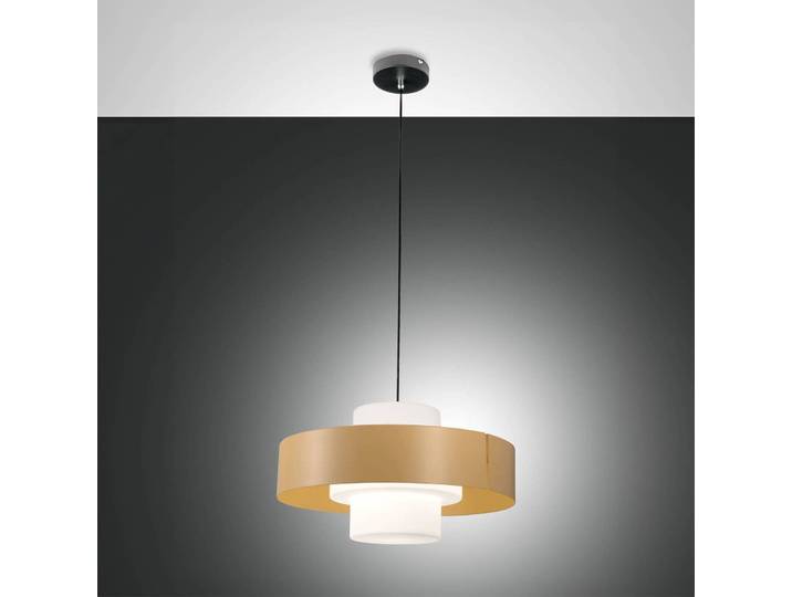 Fabas Luce Hängelampe Loto, dimmbar, für Wohn- / Esszimmer, Metall, Pendelleuchte