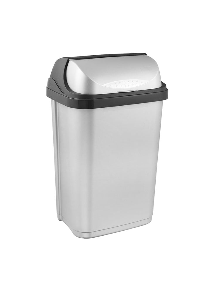 keeeper Abfallbehälter "Rasmus" in Silber - 25 l - onesize