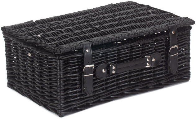 Bloomsbury Market 18" Wicker Empty Hamper Basket Black