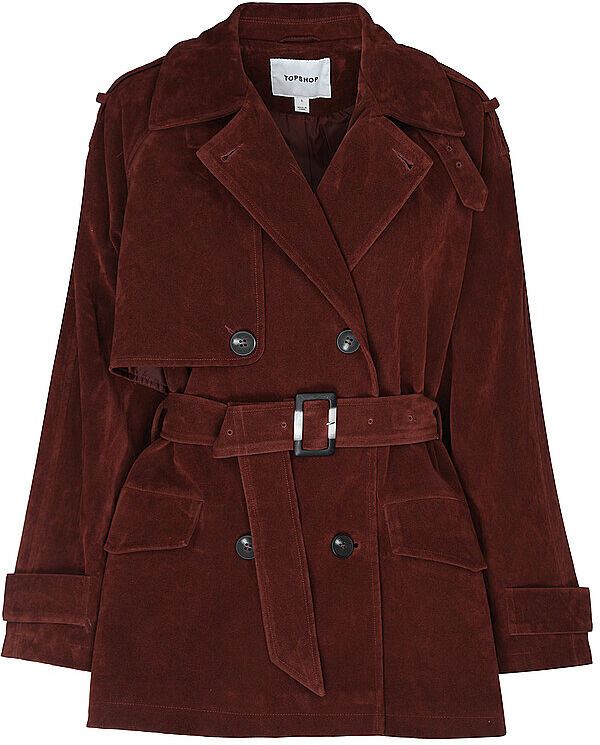 TOPSHOP Trenchcoat TSSIKKA dunkelrot   L L