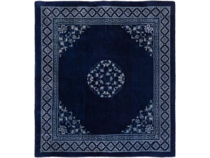 China Antik Teppich 179x201 Handgeknüpft Orientteppich Wolle