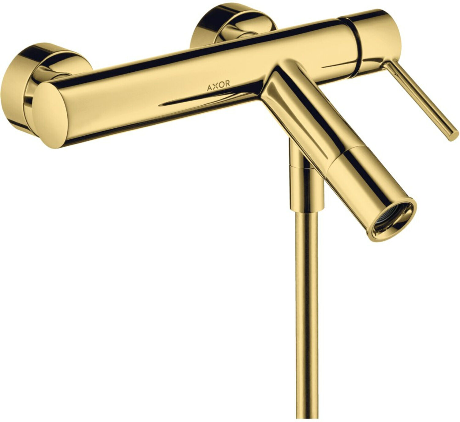Hansgrohe Wannen-Einhebelmischer Axor Starck AP, A 200mm, m Pin-Griff, pol. gol opt (10411990)