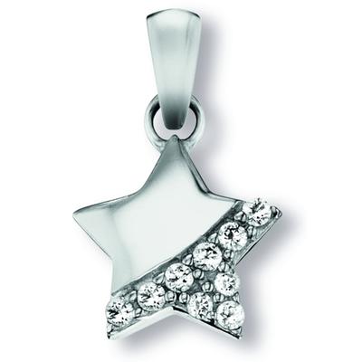 Kettenanhänger ONE ELEMENT "Zirkonia Stern Anhänger aus 925 Silber", silber, Schmuckanhänger, Mädchen, Silber 925 (Sterlingsilber), Kettenanhänger, Feine Gestaltung – ein Sinnbild mit ruhiger Eleganz