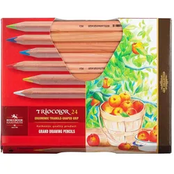 Koh-i-Noor, Malstifte, Tricolor Natur Buntstifte 24 Farben Koh-I-Nor (24x)