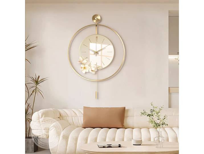 Horloges murales De Design nordique salon moderne Style De luxe horloges murales en métal silencieux Reloj De Cocina De Pared accessoires pour la maison