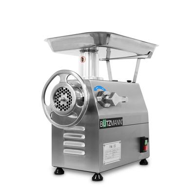Professioneller Fleischwolf Bützmann BTK-22 mit 22er Maul. Leistung bis zu 250 kg/h. Mit On-Off-Schalter, der einzige, der für CE gültig ist.
