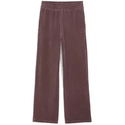PUMA Essentials Elevated Velours Rib Straight Leg Jogginghose Damen 88 - raisin S