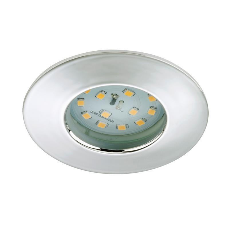 Briloner LED inbouwspot rond, chroom, diameter 7,5 cm